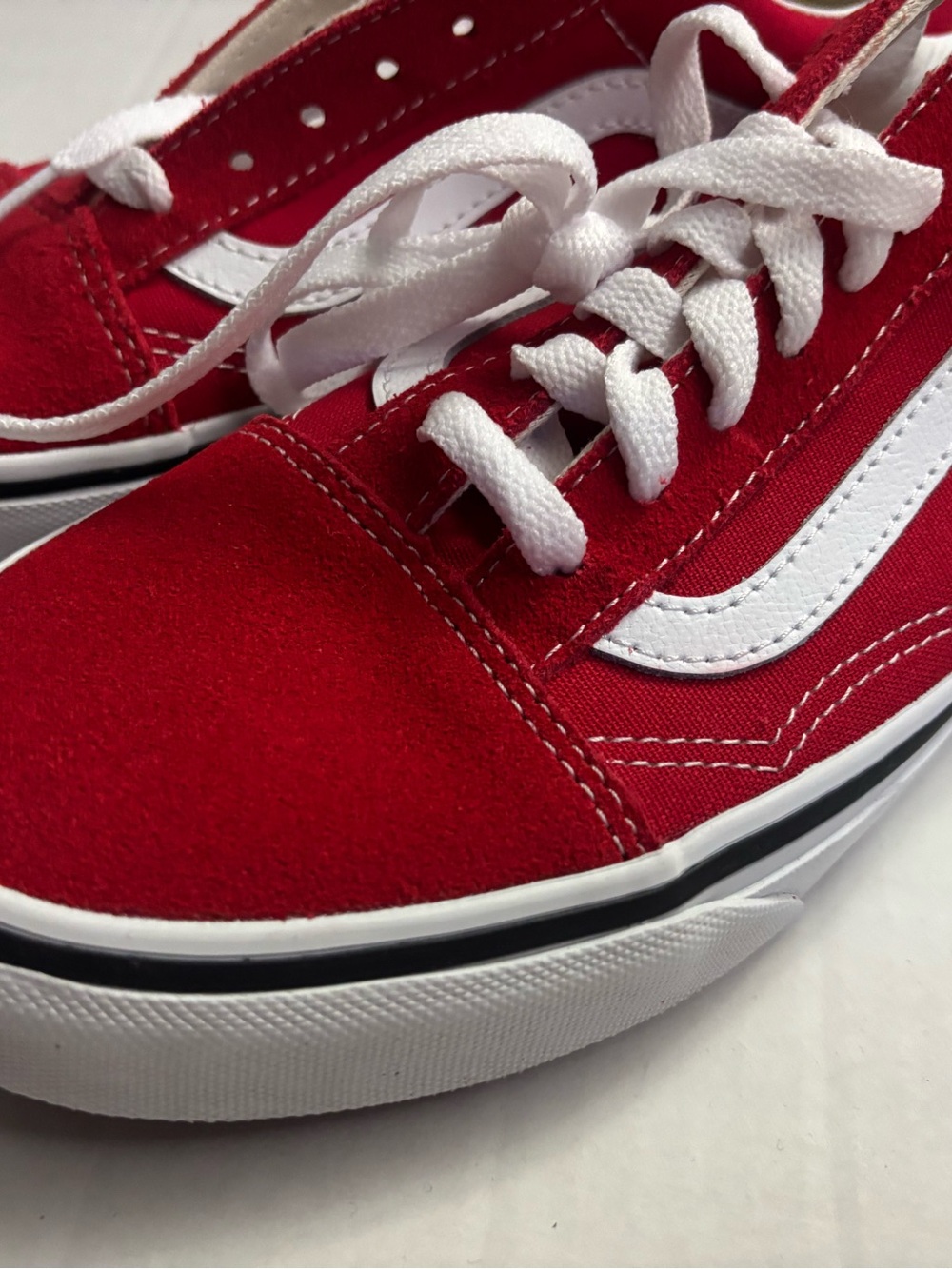 New! Vans off the wall Old School sneaker size W7 M5.5 Red - Picture 3 of 7